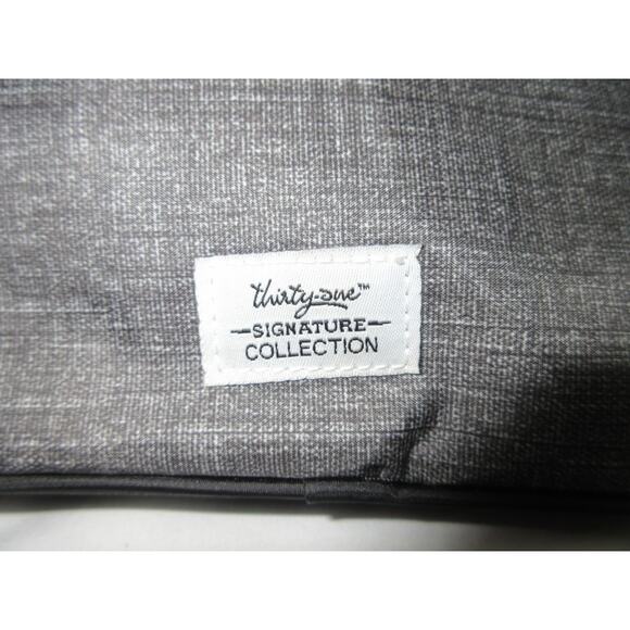 Travel Shaving Bag Thirty-One 31 Signature Collection Gray 11" x 6" x 4" - Picture 2 of 8